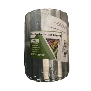Heybeaut Garden Landscape Edging Silver Aluminum 8 Inch x 20 Feet X004FGOE4J New
